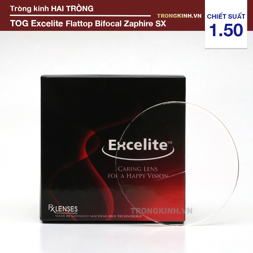 Tròng kính TOG ExceliteFlattopBifocalZaphireSX 1.50
