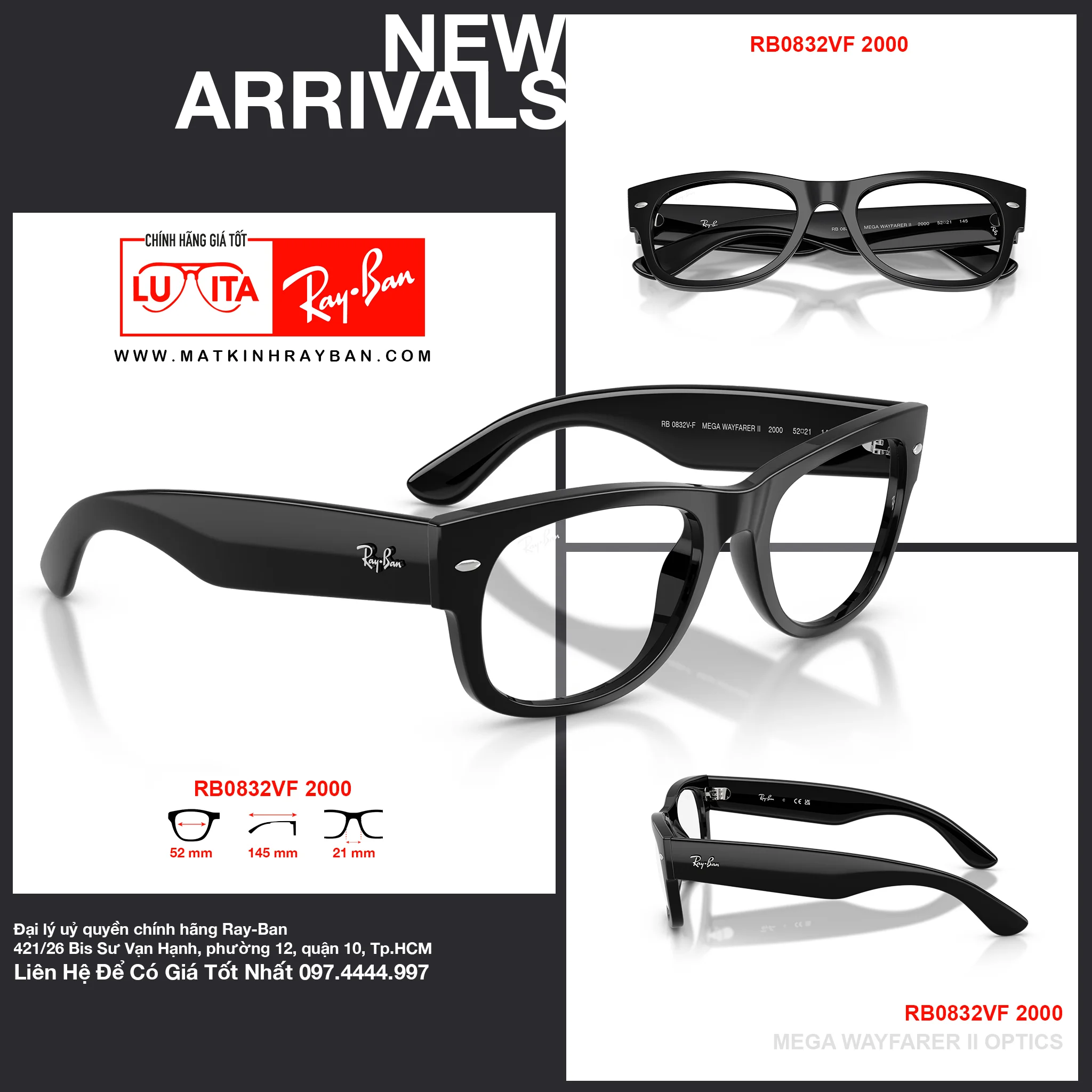 Mắt Kính RayBan • Đại lý uỷ quyền chính hãng!