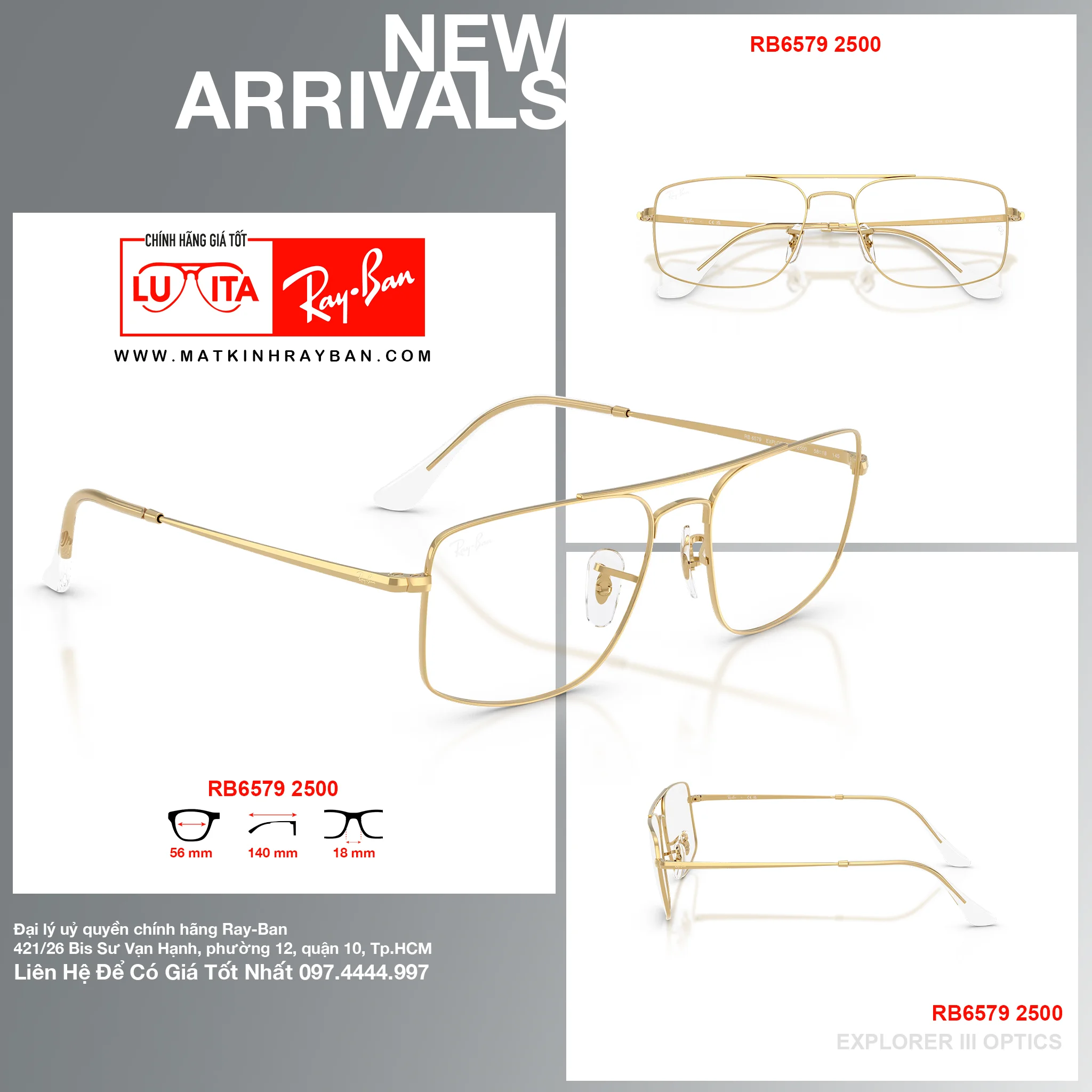 Mắt Kính RayBan • Đại lý uỷ quyền chính hãng!