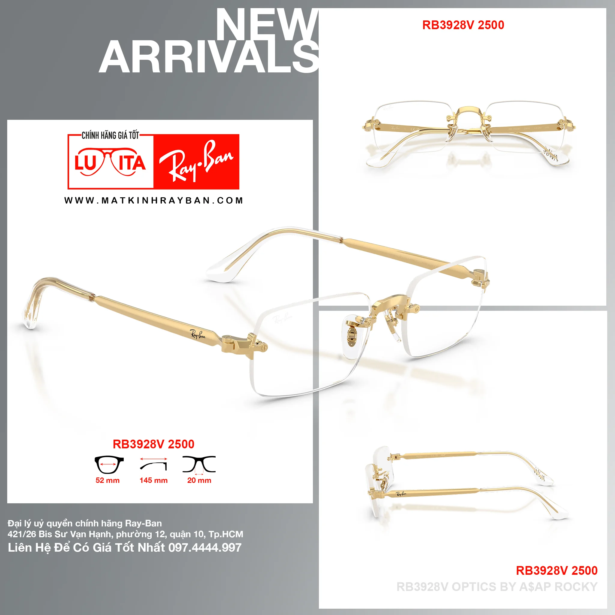 Mắt Kính RayBan • Đại lý uỷ quyền chính hãng!