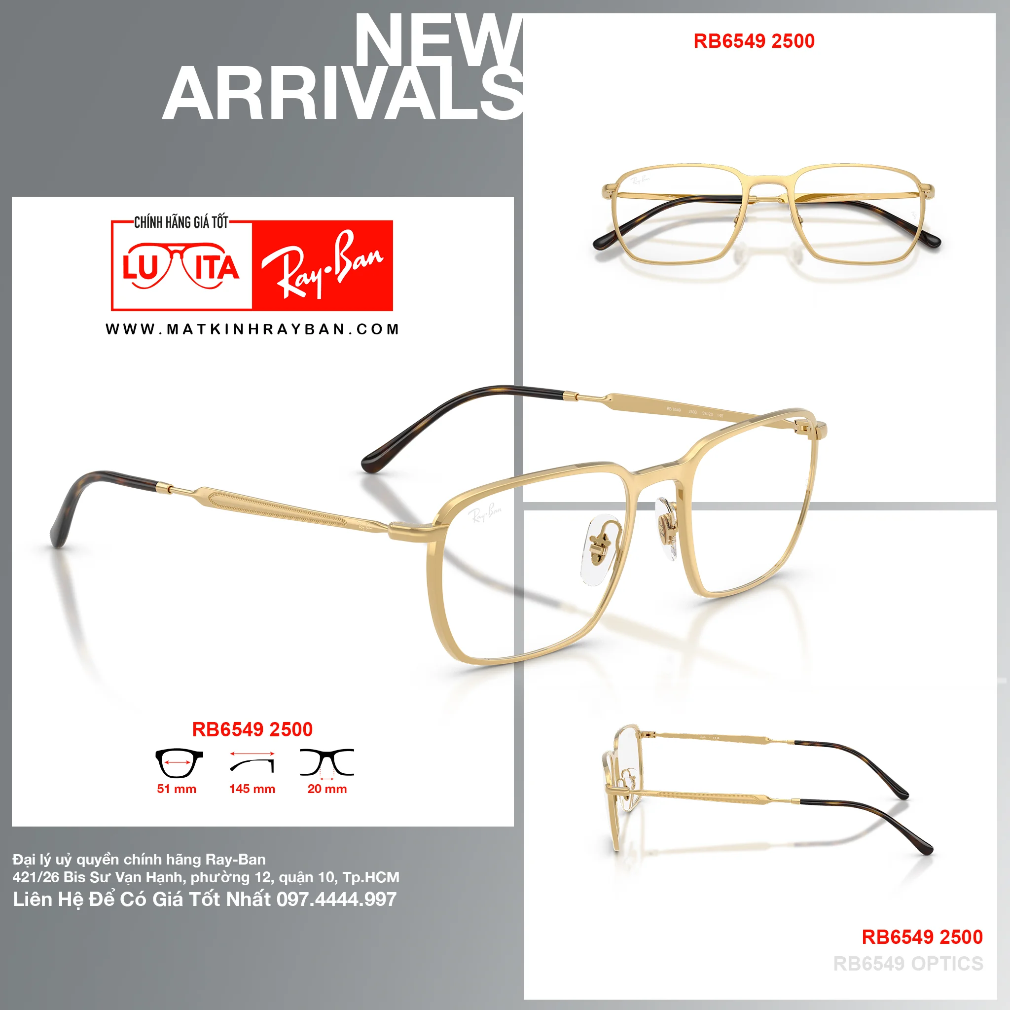 Mắt Kính RayBan • Đại lý uỷ quyền chính hãng!