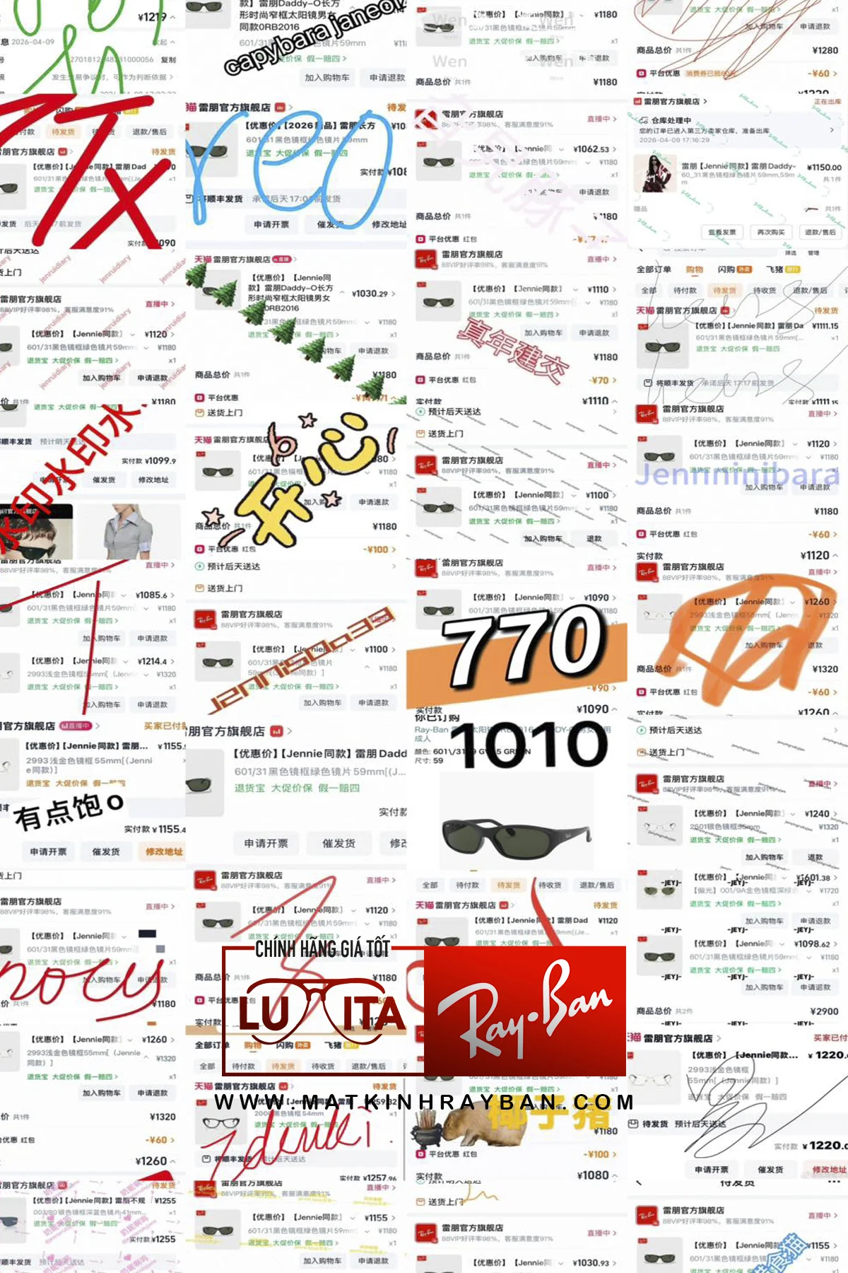 Mắt Kính RayBan • Đại lý uỷ quyền chính hãng!