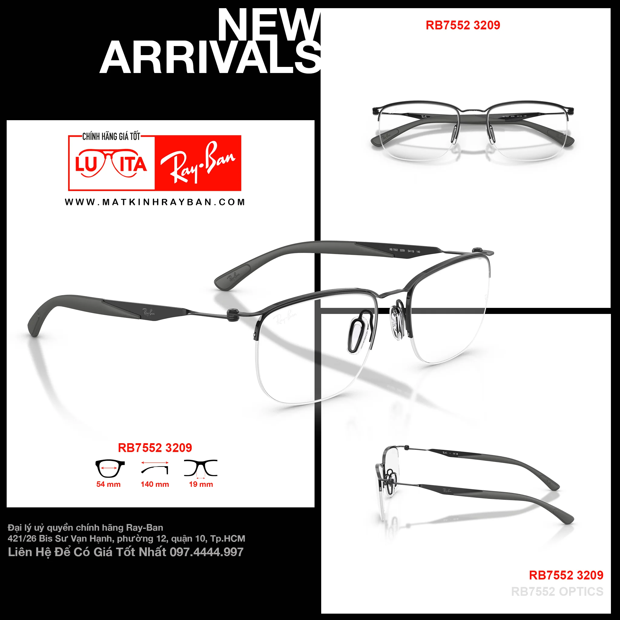 Mắt Kính RayBan • Đại lý uỷ quyền chính hãng!