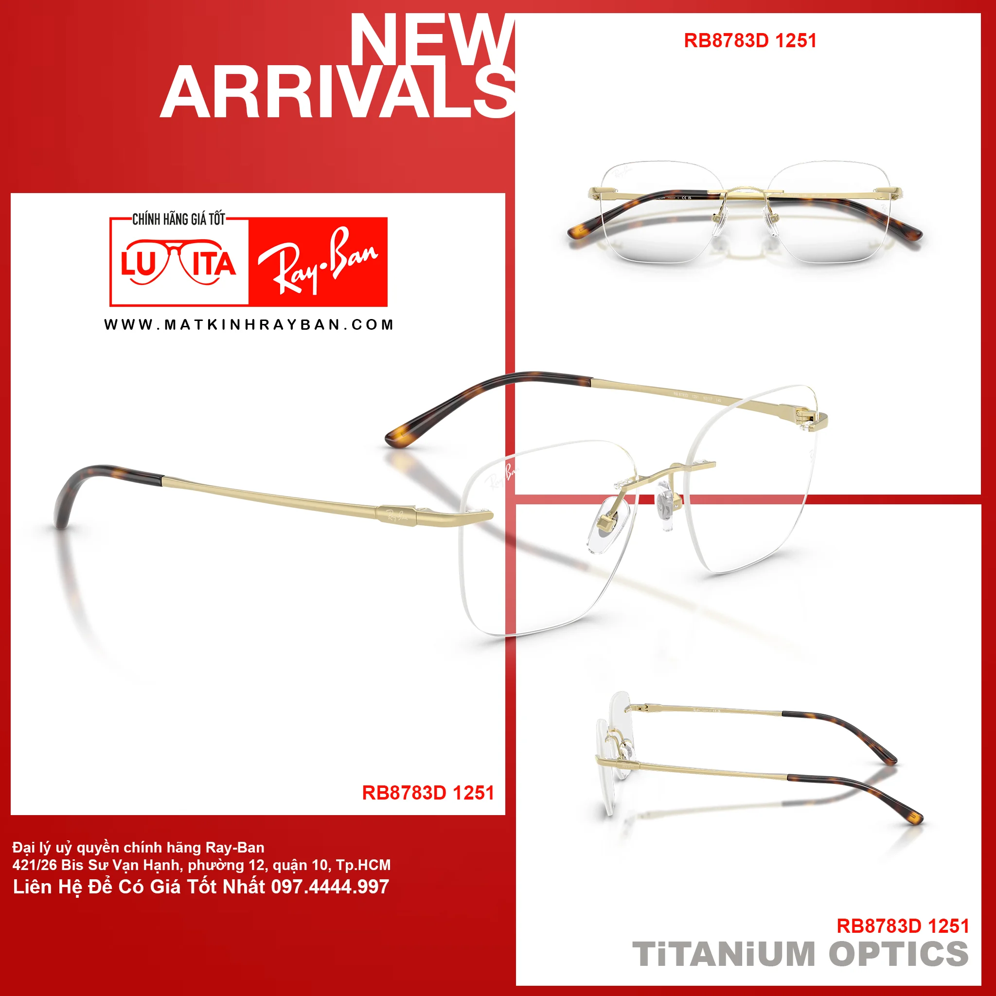 Mắt Kính RayBan • Đại lý uỷ quyền chính hãng!