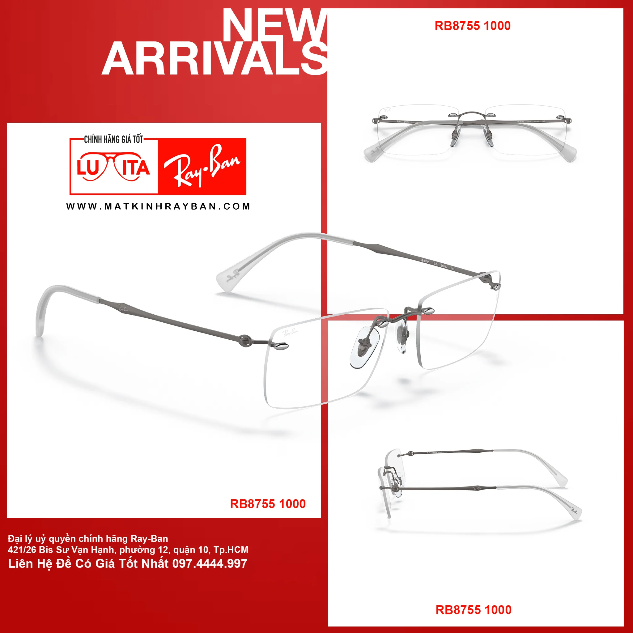 Mắt Kính RayBan • Đại lý uỷ quyền chính hãng!