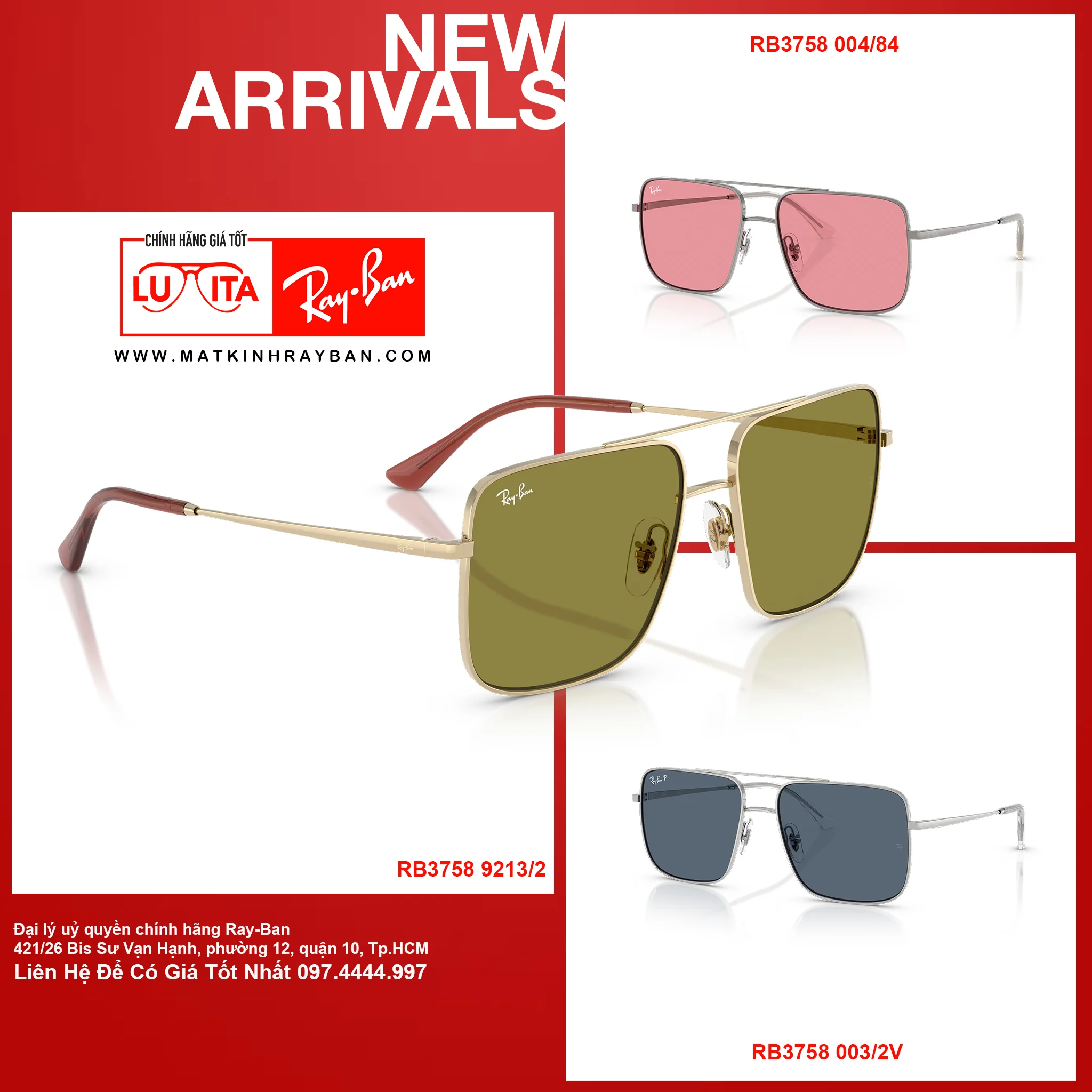 Mắt Kính RayBan • Đại lý uỷ quyền chính hãng!