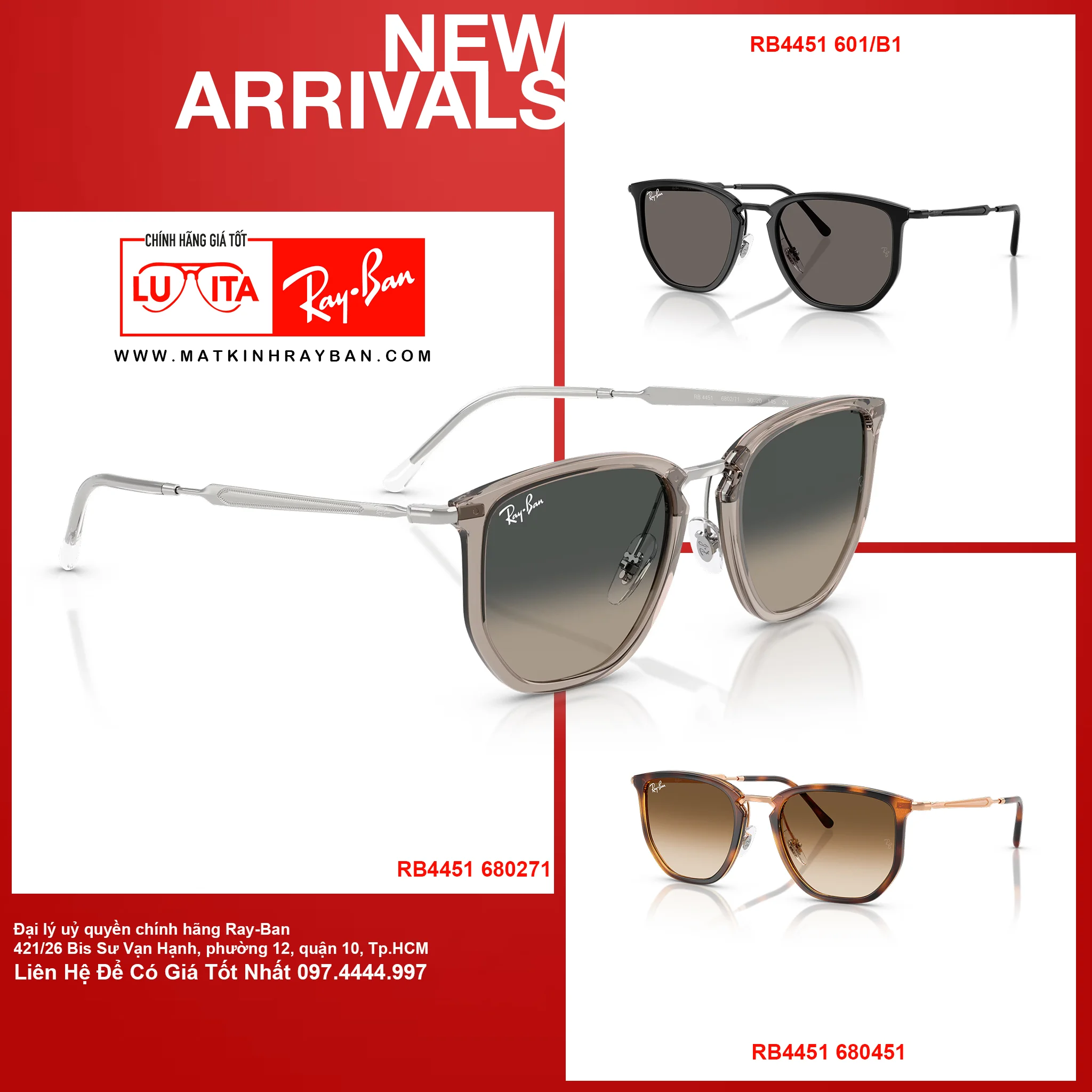 Mắt Kính RayBan • Đại lý uỷ quyền chính hãng!