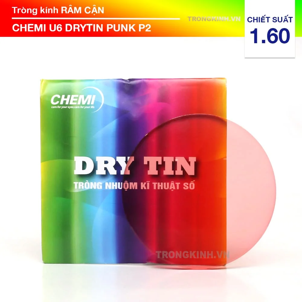 Tròng kính Râm Cận Chemi DryTin U6