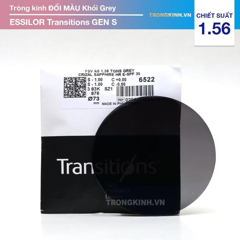 Tròng kính Đổi Màu Essilor Transitions Gen S