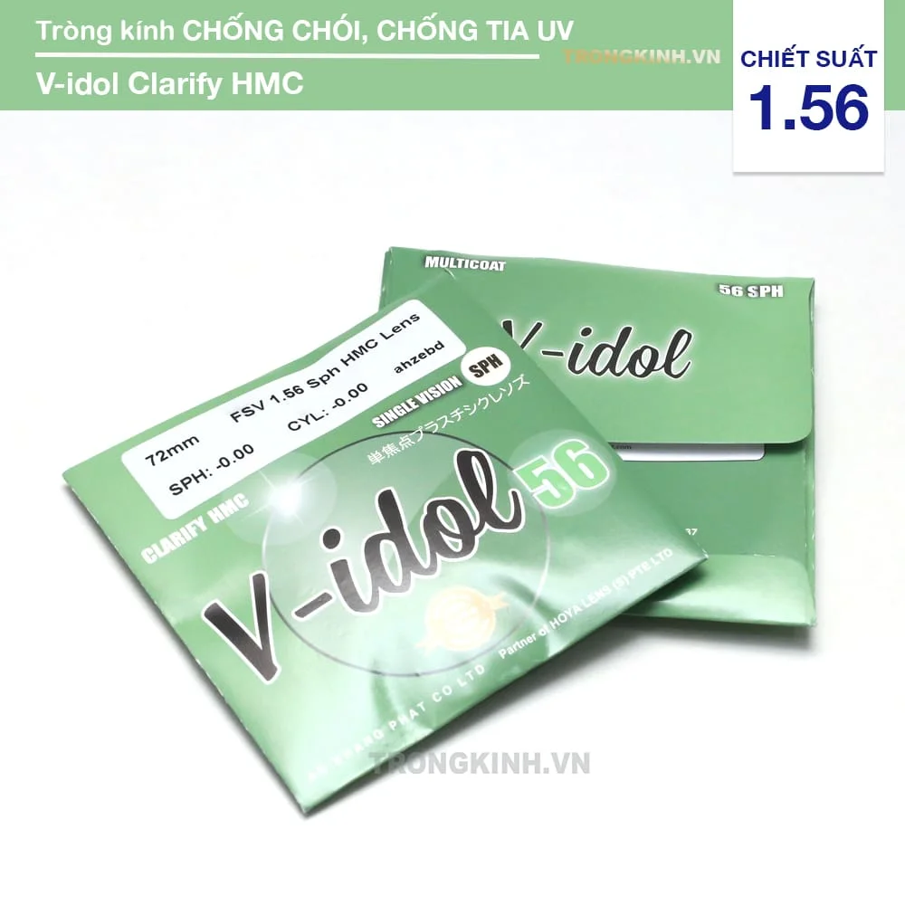 Tròng kính Chống Tia UV Nhật Bản Giá Rẻ V-idol High Clarify