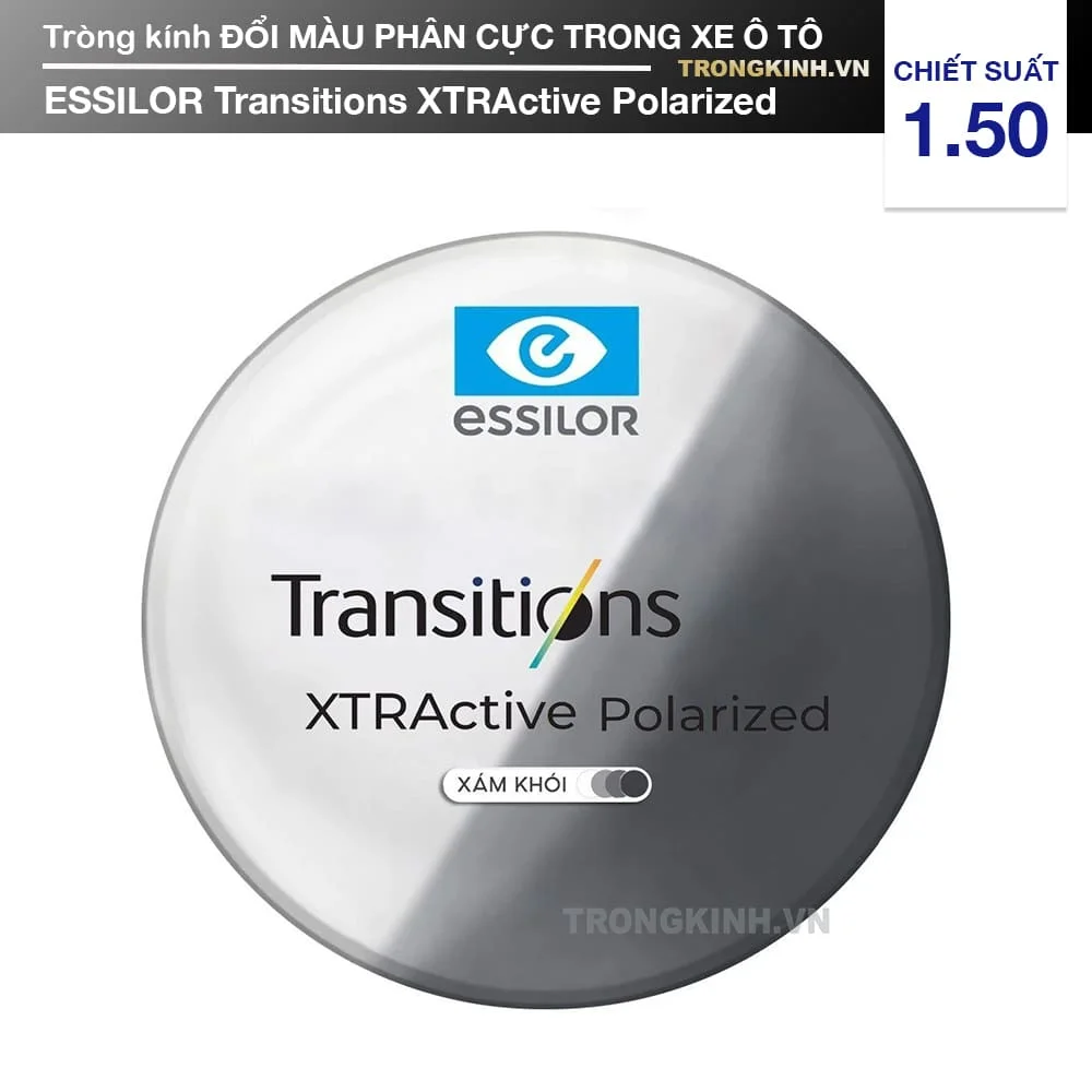 Tròng kính Đổi Màu Essilor Transitions XTRActive Polarized