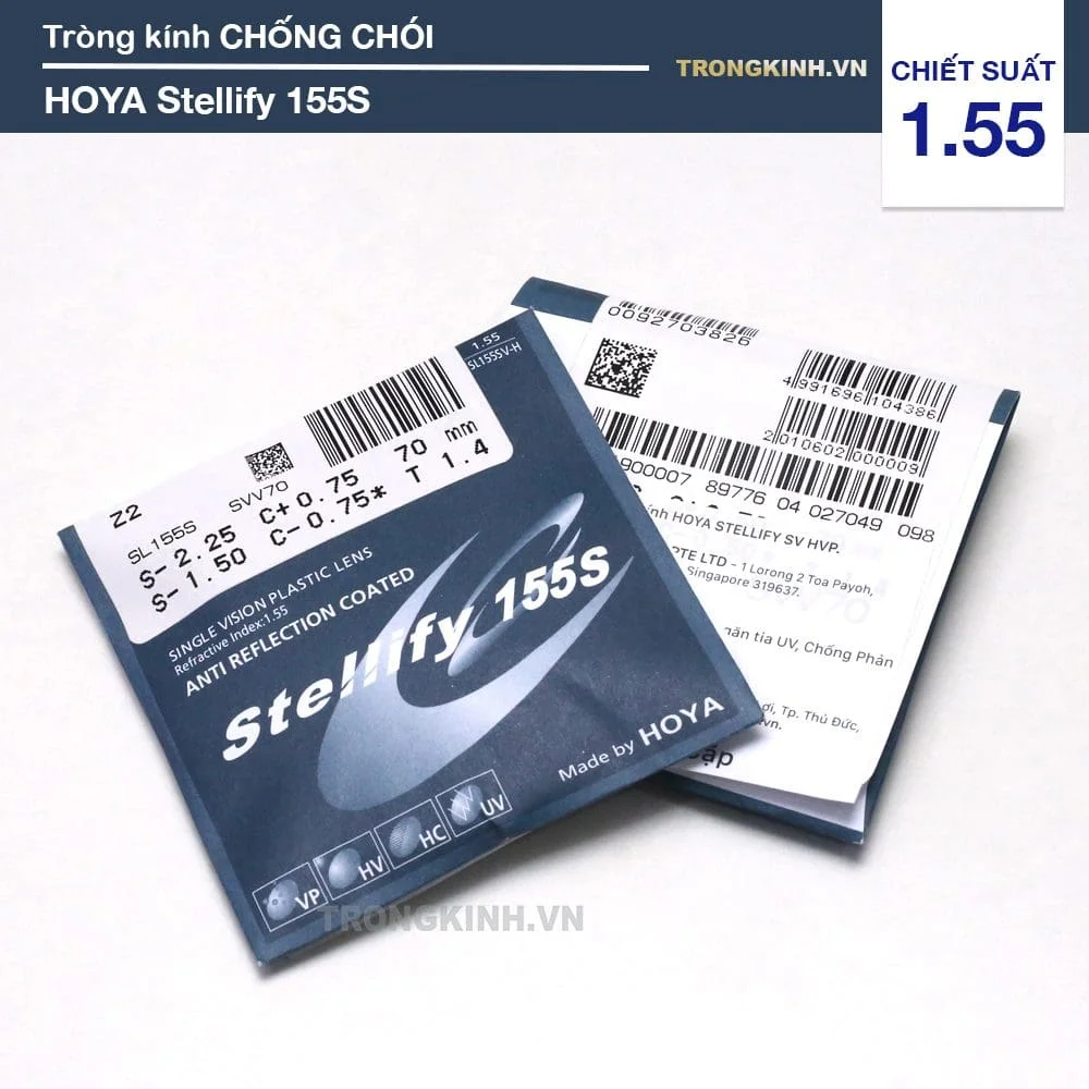 Tròng kính Chống Chói Hoya Stellify Hoya 155S